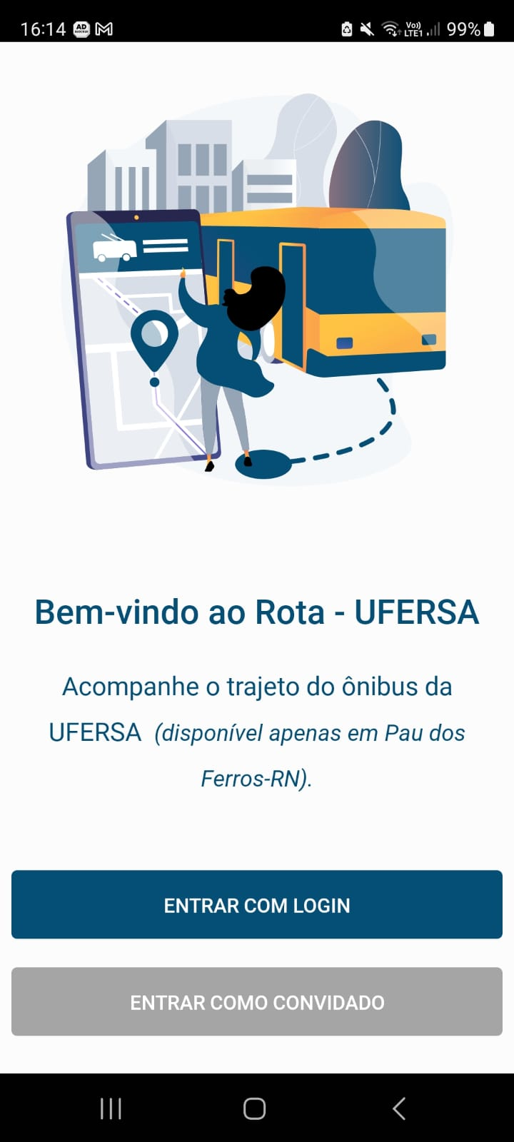 Tela inicial